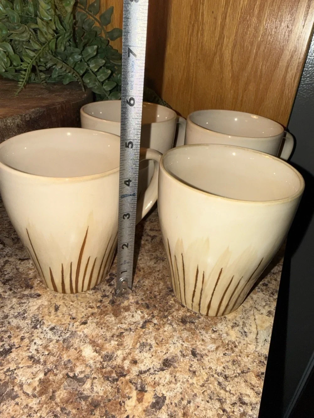 Set Of 4 Pier 1 Coffee Mugs Retired VTG Sanctuary